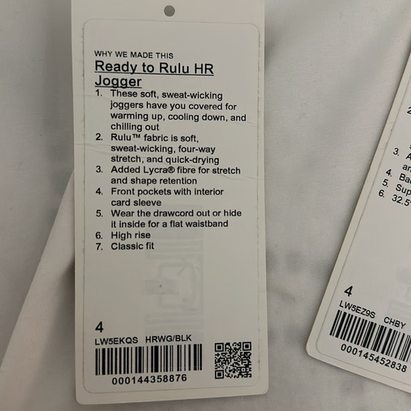 Ready to RULU Lulumelon Joggers Charcoal/black in color - Picture 5 of 5